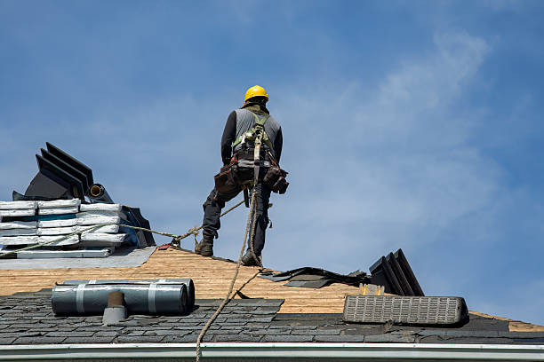 Professional Metal Roofing technician working in Morganville, NJ